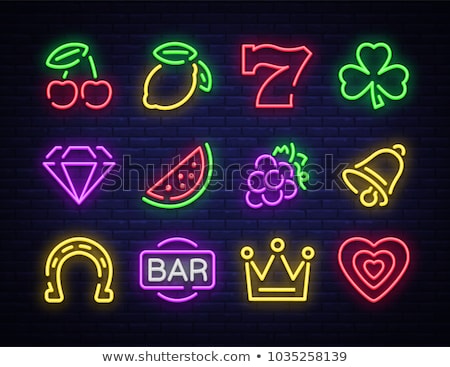 Сток-фото: Casino Neon Icons