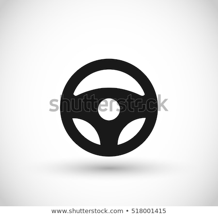 Stock fotó: Icon Of Steering Wheel