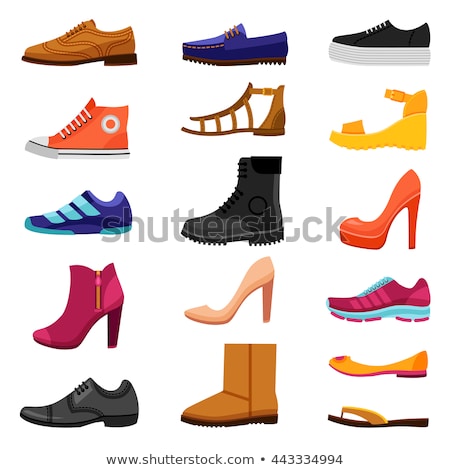 Stok fotoğraf: Autumn Woman High Heel Boot Icon