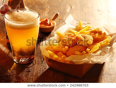Stock photo: Draft Beer And Snacks