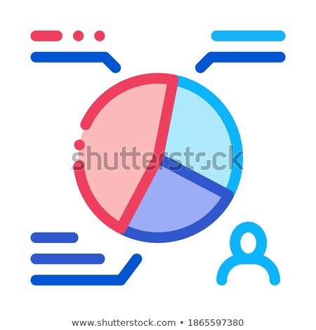 Zdjęcia stock: Vote Distribution Statistics Icon Vector Outline Illustration