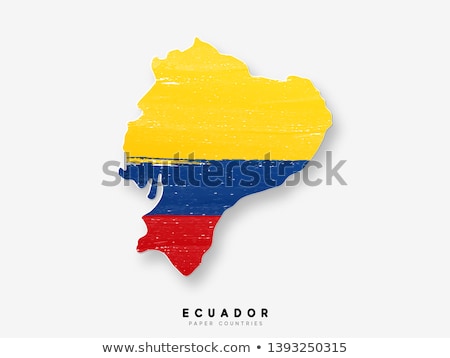 ストックフォト: Ecuador Flag Vector Illustration On A White Background