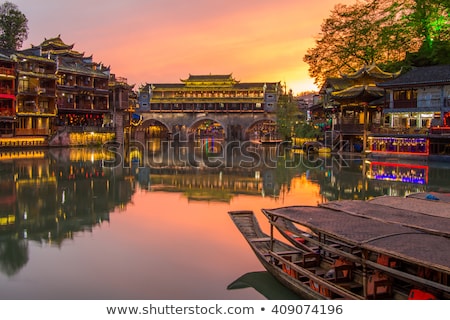 Stock fotó: Feng Huang Ancient Town Phoenix Ancient Town China