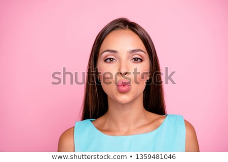 Stock fotó: Woman Blowing A Kiss