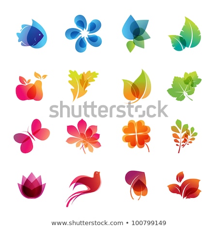 Zdjęcia stock: Nature And Eco Object Symbols Set