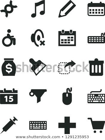 Stock photo: Desktop Calendar With Disabled Icon