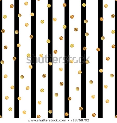 ストックフォト: Seamless Polka Dots Black Pattern With Shiny Gradient