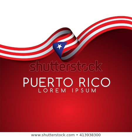 Foto stock: Puerto Rico Flag Themes Idea Design