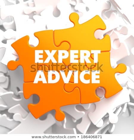 [[stock_photo]]: Expert On Orange Puzzle