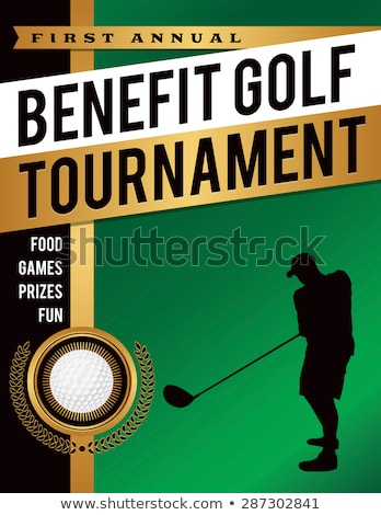 Benefit Golf Tournament Illustration Foto d'archivio © enterlinedesign