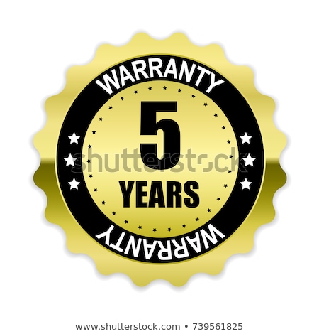 Сток-фото: 5 Years Warranty Purple Vector Icon Button