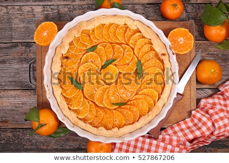 Foto stock: Mandarin Orange Tart