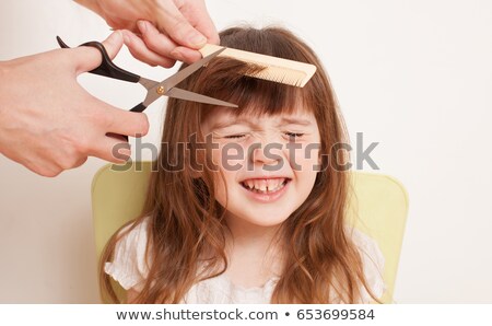 Stockfoto: Haircut Of Small Boy In Barbershop