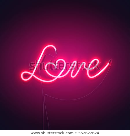 Stok fotoğraf: Love Neon Sign