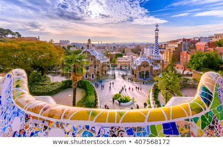 Foto stock: Park Guell Barcelona