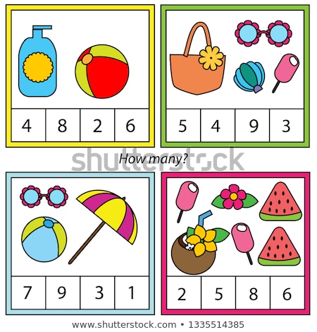 Stockfoto: Maths Calculation Educational Game For Children