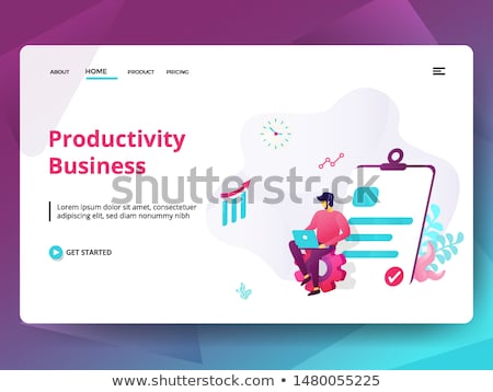 Stock foto: Productivity Concept Banner Header