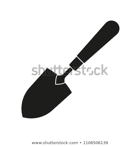 ストックフォト: Gardening Shovel Flat Vector Icon