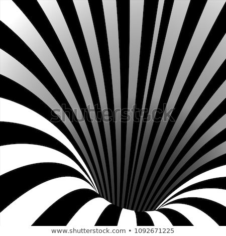 Zdjęcia stock: Spin Motion And Optical Illusion Vector Illustration Of Impossible Shapes