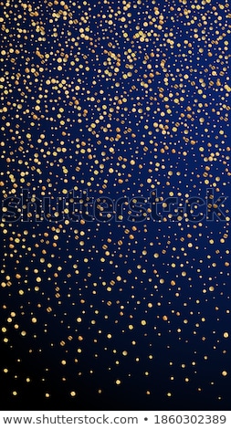 Foto stock: Blue Cheerful Background With Multicolored Confetti And Stars