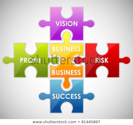 Jigsaw Puzzle Showing Business Content ストックフォト © Vectomart
