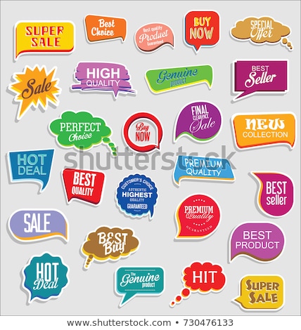 Stock photo: Set Of Sales Stamps