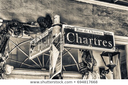 Imagine de stoc: Street Sign Chartres Street In French Quarter In New Orleans