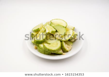 Stock fotó: Courgettezucchini Isolated On White