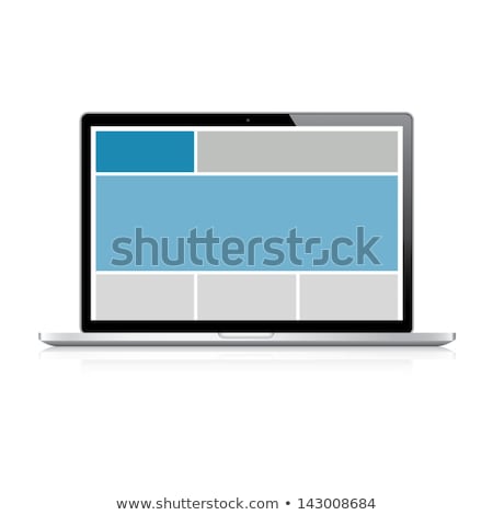 Highly Detailed Responsive Grid Laptop Vector Stockfoto © MPFphotography