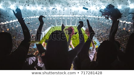 Foto stock: Happy Football Fan