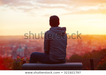 Foto stock: Dreamy Young Man