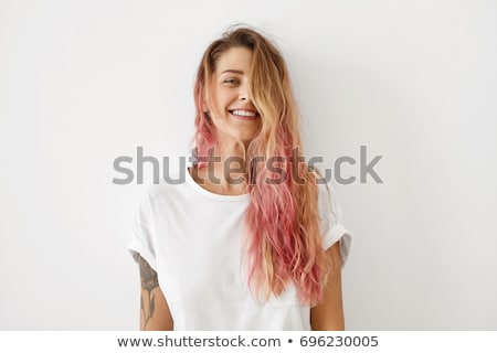 Foto stock: Ulher · atraente · tatuada