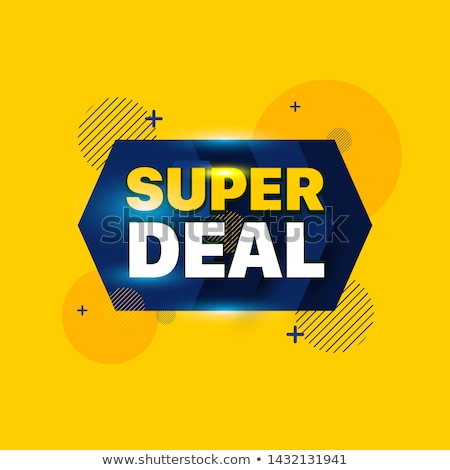 Stockfoto: Super Deals Blue Vector Icon Design