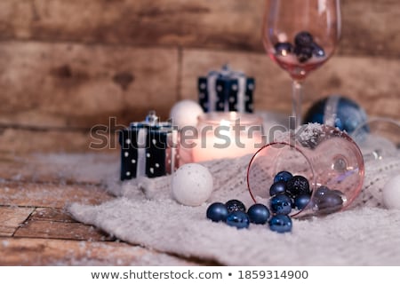 Stock photo: Christmas Soft Beige Wooden Snowflakes On A Wood White Background