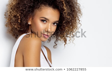 Stockfoto: Beauty Portrait Of Girl With Afro