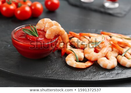 Foto stock: Elicioso · Cóctel · De · Camarones