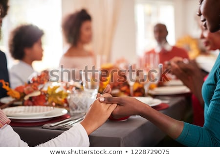 Stock photo: Woman Saying Grace