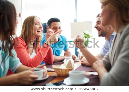 Portrait Of Teenage Male Sitting In Cafe Stockfoto © Pressmaster