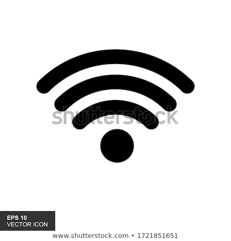 Сток-фото: Wave Shape Wifi Logo Vector With Wireless Icon Design Wave Network Vector Illustration Isolated On