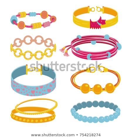 Zdjęcia stock: Vector Set Of Bracelet