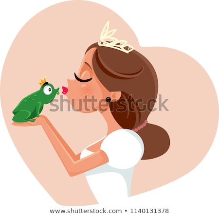 Stock foto: Princess And Frog