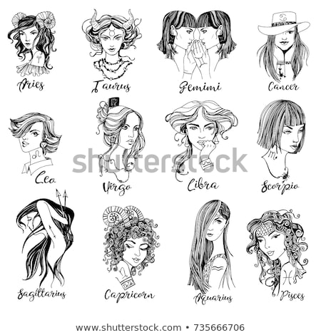 Foto stock: Zodiac Girls Pisces