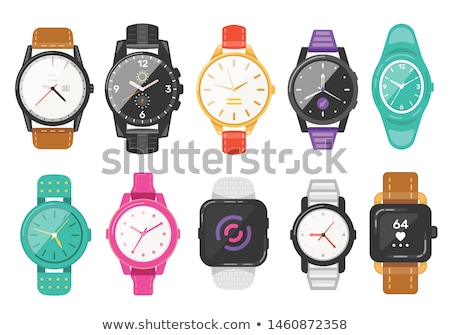 Stok fotoğraf: Watches Illustrations Set