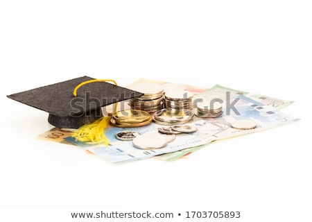 Zwarte Mortarboard En Canadese Dollar Stockfoto © Calvste