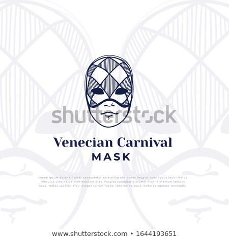 ストックフォト: Hand Drawn Venecian Carnival Mask