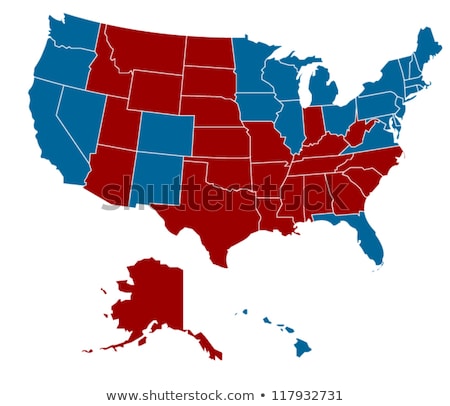 Stock fotó: Vote Presidential Election 2012 Usa Map