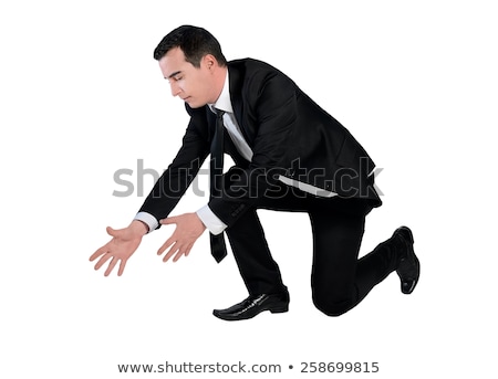 Foto stock: Business Man Drag Something