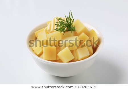 Stockfoto: Diced Potatoes And Butter