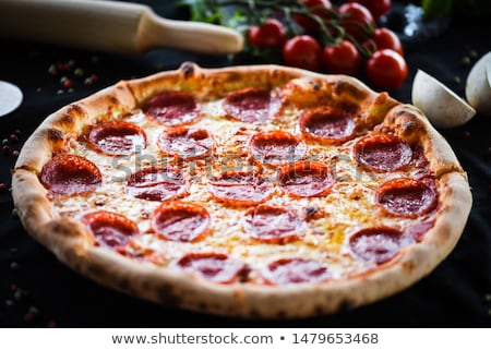 Foto stock: Real Italian Pizza Diavola