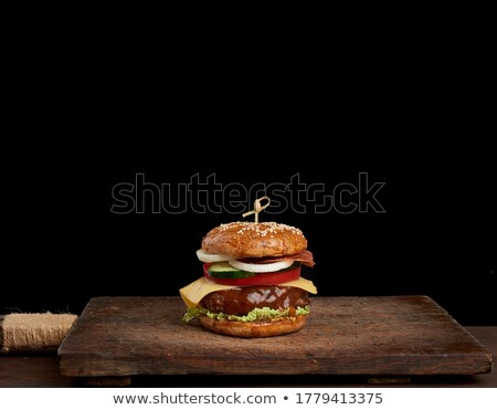 ストックフォト: Homemade Fresh Bread On Wooden Cutting Board